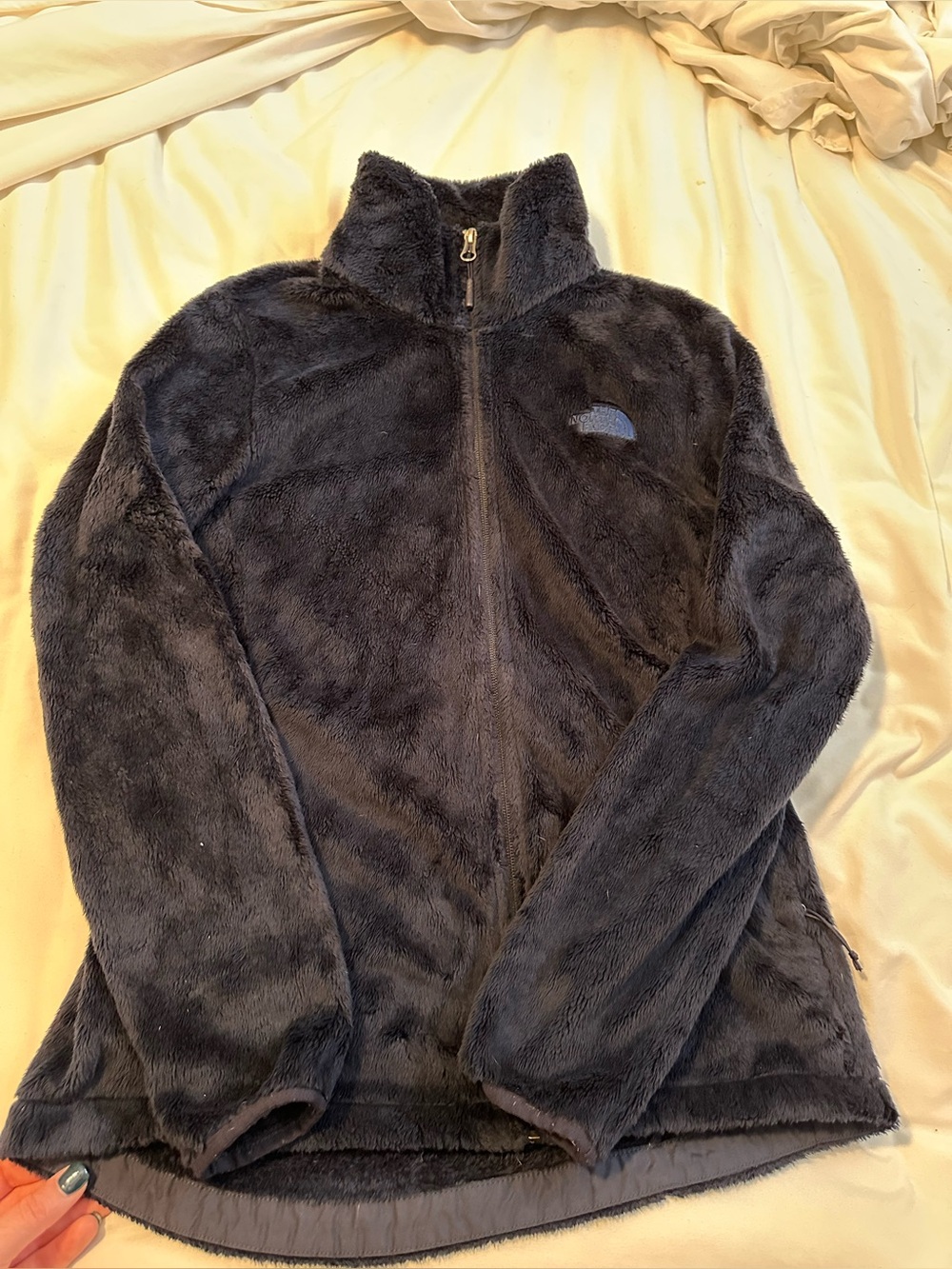 The North Face Navy Blue Furry Full-Zip Jacket